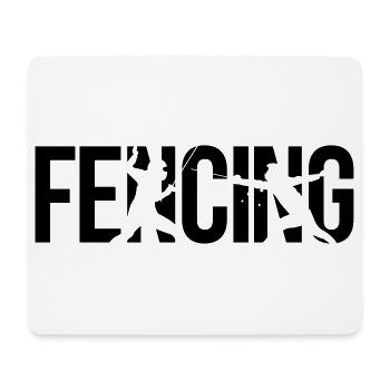 fencing - Mouse Pad (horizontal) - white - Front