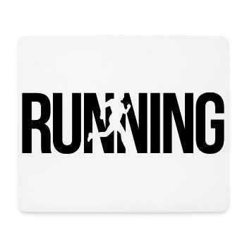 Laufen - Mousepad (Querformat) - Weiß - Vorne