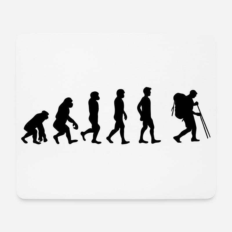 Wanderer - Mousepad (Querformat) - Weiß