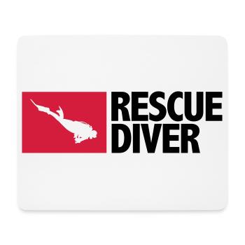 Rescue Diver - Tapis de souris (format paysage) - blanc - Devant