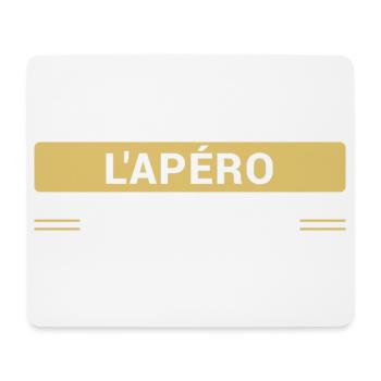 L'Apéro, c'est Sacré - Tapis de souris (format paysage) - blanc - Devant