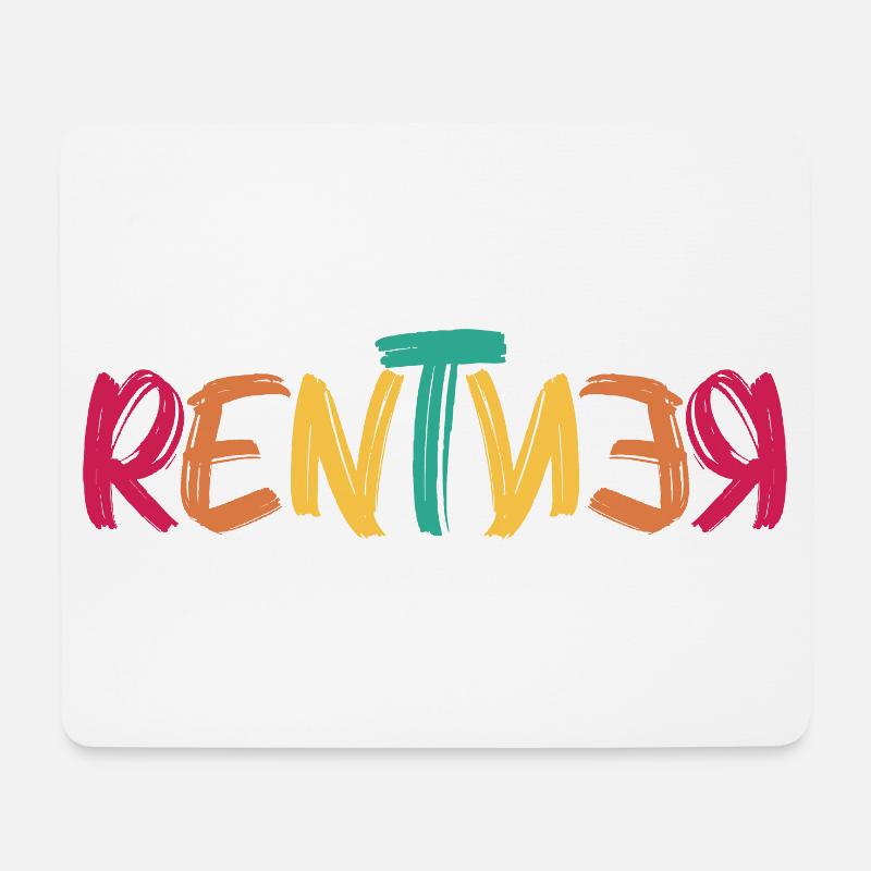 Rentner - Mousepad (Querformat) - Weiß