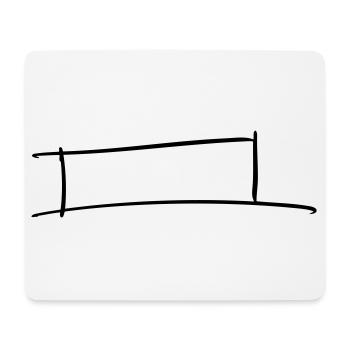 Cadre décoratif. Modèle de bannière / badge nominatif. - Tapis de souris (format paysage) - blanc - Devant