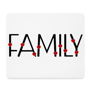 Family - Mouse Pad (horizontal) - white - Front
