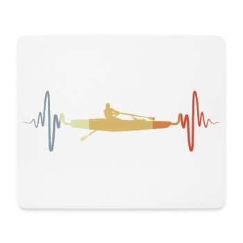 Vintage Rowing Boat Sketch - Mouse Pad (horizontal) - white - Front