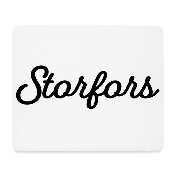 Storfors noir - Tapis de souris (format paysage) - blanc - Devant