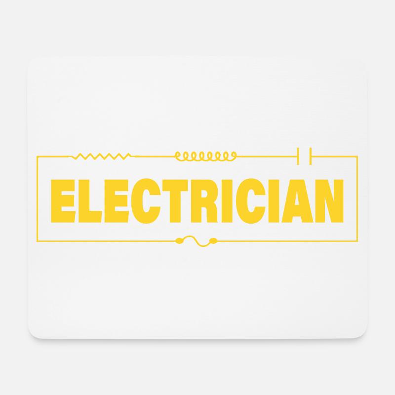 Électricien - Tapis de souris (format paysage) - blanc