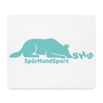 SHS Logo mint - Mousepad (Querformat) - Weiß - Vorne
