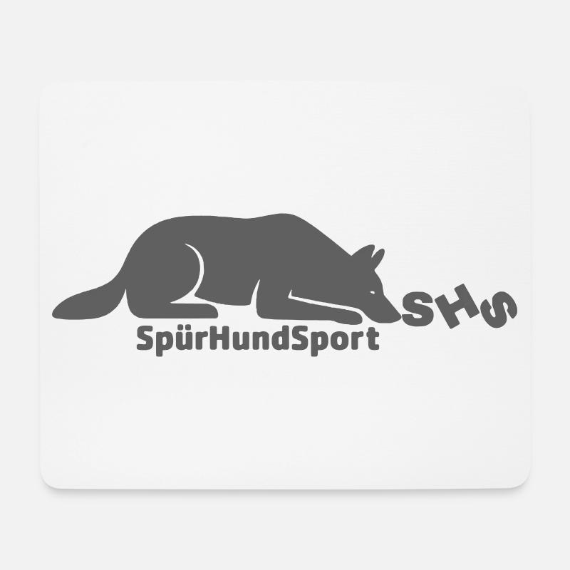 SHS Logo grau - Mousepad (Querformat) - Weiß