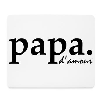 Papa der Liebe - Mousepad (Querformat) - Weiß - Vorne
