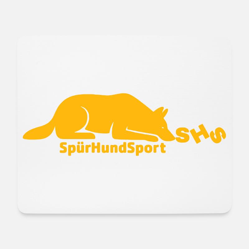 SHS Logo gold - Mousepad (Querformat) - Weiß