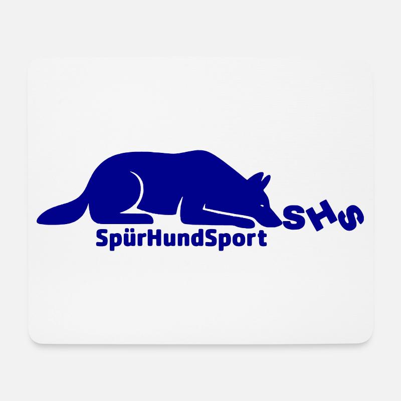 SHS Logo dunkelblau - Mousepad (Querformat) - Weiß