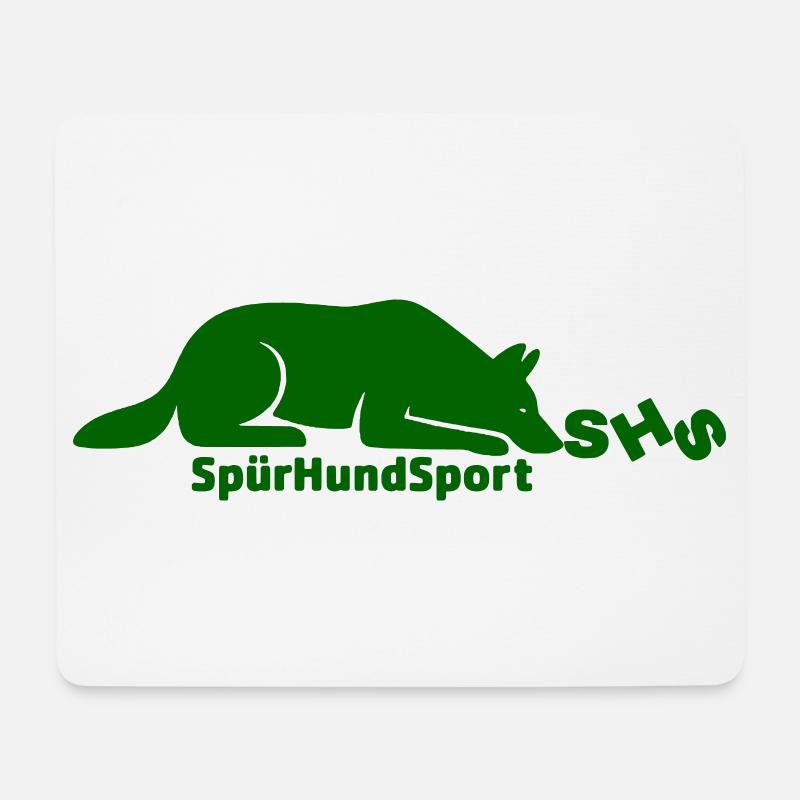 SHS Logo dunkelgrün - Mousepad (Querformat) - Weiß