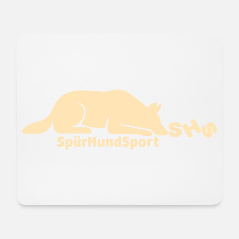 SHS Logo beige - Mousepad (Querformat) - Weiß