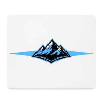 Mountains icon line - Mouse Pad (horizontal) - white - Front
