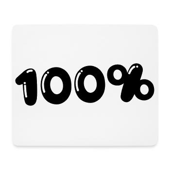 100% - Mouse Pad (horizontal) - white - Front