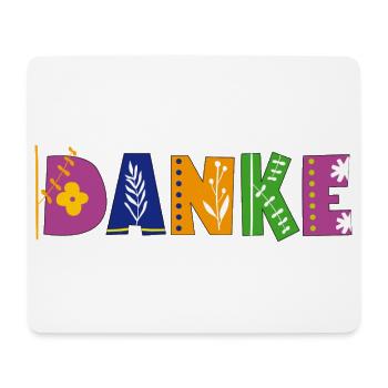 DANKE  - Mousepad (Querformat) - Weiß - Vorne