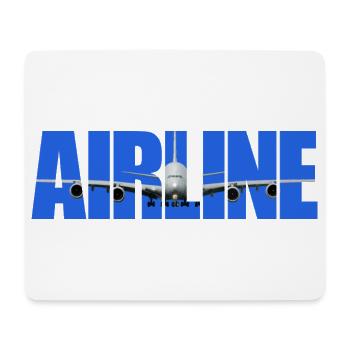 Airline A-380 - Mousepad (Querformat) - Weiß - Vorne