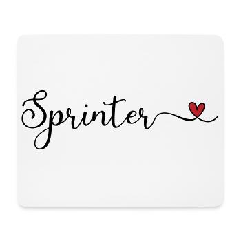 Sprinter - Mousepad (Querformat) - Weiß - Vorne