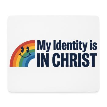Identity in Christ Rainbow - Mouse Pad (horizontal) - white - Front
