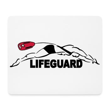Lifeguard sauveteur aquatique - Tapis de souris (format paysage) - blanc - Devant