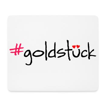 #goldstück - Mouse Pad (horizontal) - white - Front