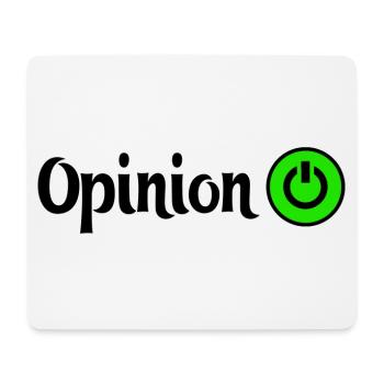 Opinionated power design graphics - Mouse Pad (horizontal) - white - Front