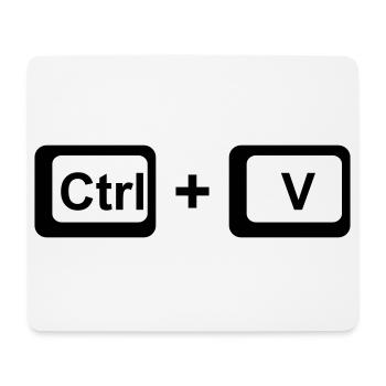 CTRL + V / Kinder Geschenk zu Vatertag / Muttertag - Mousepad (Querformat) - Weiß - Vorne