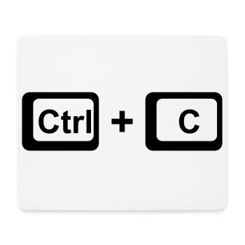 CTRL + C / Eltern Geschenk zum Vatertag /Muttertag - Mousepad (Querformat) - Weiß - Vorne