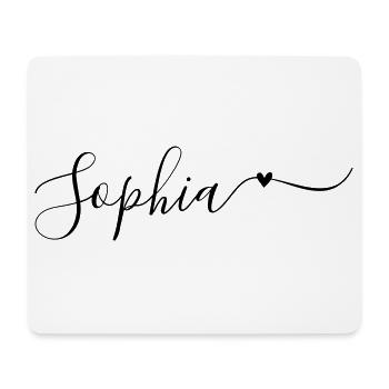 Sophia Surname First Name Decorative - Mouse Pad (horizontal) - white - Front