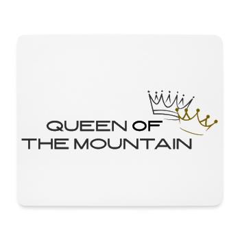Queen of the Mountain – Krone Berg Cycling - Mouse Pad (horizontal) - white - Front