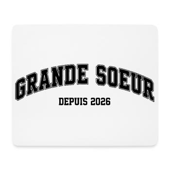 Grande Sœur Depuis 2026 Annonce Grossesse - Tapis de souris (format paysage) - blanc - Devant