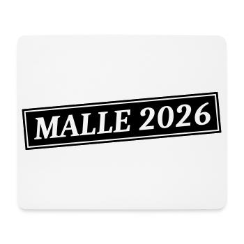 Malle 2026 - Mousepad (Querformat) - Weiß - Vorne