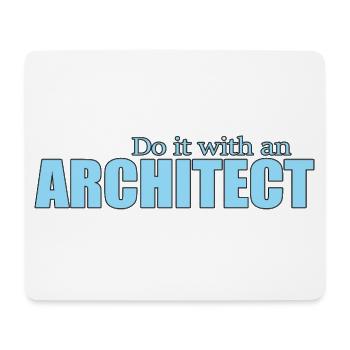 Architecte - Tapis de souris (format paysage) - blanc - Devant