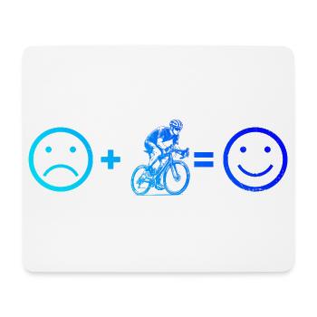 Klare Roadbike Botschaft - Mousepad (Querformat) - Weiß - Vorne
