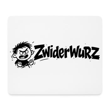 Zwiderwurz - Mousepad (Querformat) - Weiß - Vorne