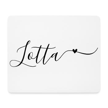 Lotta Name Vorname Dekorativ - Mousepad (Querformat) - Weiß - Vorne