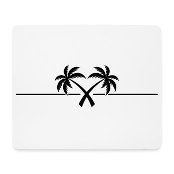 Palm Tree Symbol Island - Mouse Pad (horizontal) - white - Front