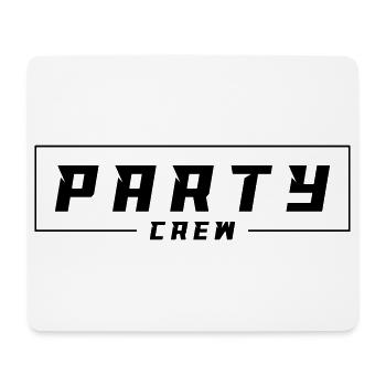 Party Crew - Mousepad (Querformat) - Weiß - Vorne