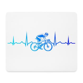Idée cadeau pour un vélo de route avec vélo de route - Tapis de souris (format paysage) - blanc - Devant