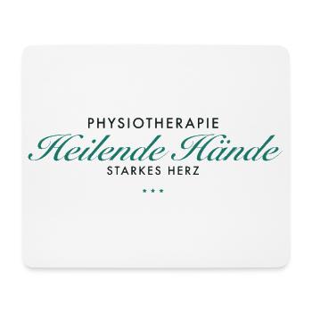 Heilende Hände – Starkes Herz - Mousepad (Querformat) - Weiß - Vorne