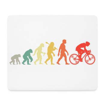 Cycling Evolution For Cyclists Retro Cycling - Mouse Pad (horizontal) - white - Front
