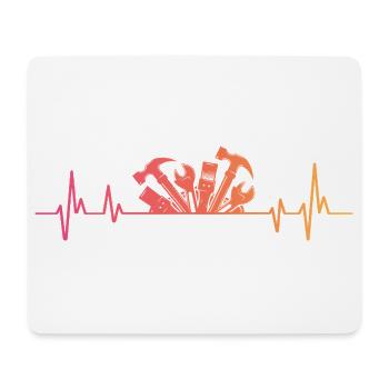 DIY Sunset Heartbeat DIY - Mouse Pad (horizontal) - white - Front