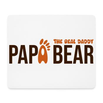 Papa Bear: El Verdadero Papá - Mousepad (Querformat) - Weiß - Vorne