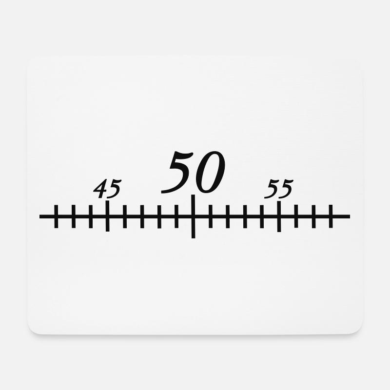50. Geburtstag - Mousepad (Querformat) - Weiß