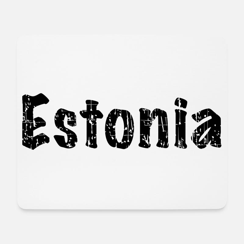 Estonia - Mousepad (Querformat) - Weiß