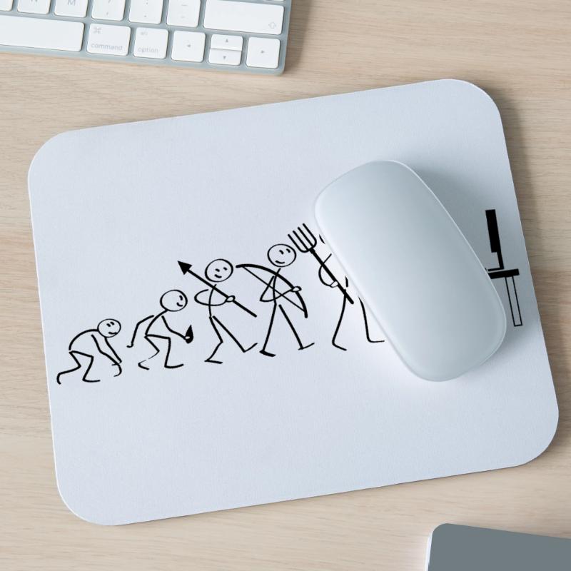 Evolution Computerarbeit Mousepad (Querformat)