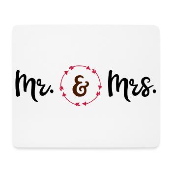 Hochzeit - Mousepad (Querformat) - Weiß - Vorne
