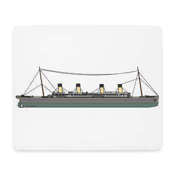Titanic Schiff - Mousepad (Querformat) - Weiß - Vorne
