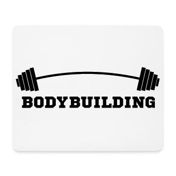 culturiste, musculation,fitness,entraînement,bête - Tapis de souris (format paysage) - blanc - Devant